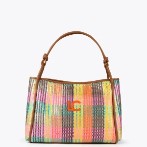 Lola Casademunt Bolsos<Bolso tipo shopper multicolor MARRON-NARANJA