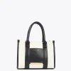 Lola Casademunt Bolsos<Bolso tipo shopper pequeño CRUDO-NEGRO