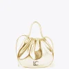 Lola Casademunt Bolsos<Bolso tipo shopper semicircular DORADO