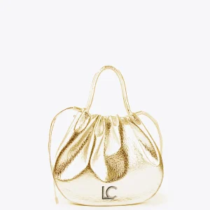 Lola Casademunt Bolsos<Bolso tipo shopper semicircular DORADO
