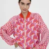 Lola Casademunt Chaquetas Y Gabardinas<Bomber estampada multicolor ROJO-LILA