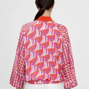 Lola Casademunt Chaquetas Y Gabardinas<Bomber estampada multicolor ROJO-LILA