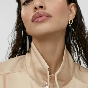 Lola Casademunt Chaquetas Y Gabardinas | Abrigos Y Cazadoras<Bomber monocolor con bolsillos BEIG