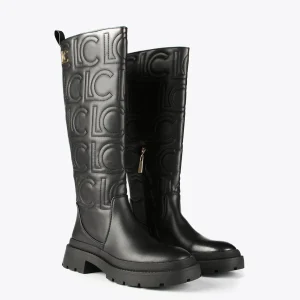 Lola Casademunt Botas Y Botines<Bota alta logotipada | COLECCIÓN LOLA | Lola Casademunt NEGRO