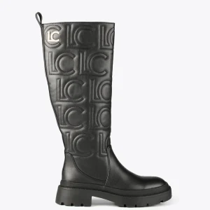 Lola Casademunt Botas Y Botines<Bota alta logotipada | COLECCIÓN LOLA | Lola Casademunt NEGRO