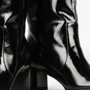 Lola Casademunt Botas Y Botines<Bota caña alta efecto charol NEGRO
