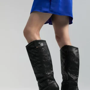 Lola Casademunt Botas Y Botines<Bota cowboy de caña alta NEGRO