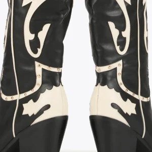 Lola Casademunt Botas Y Botines<Bota estilo cowboy NEGRO-BLANCO