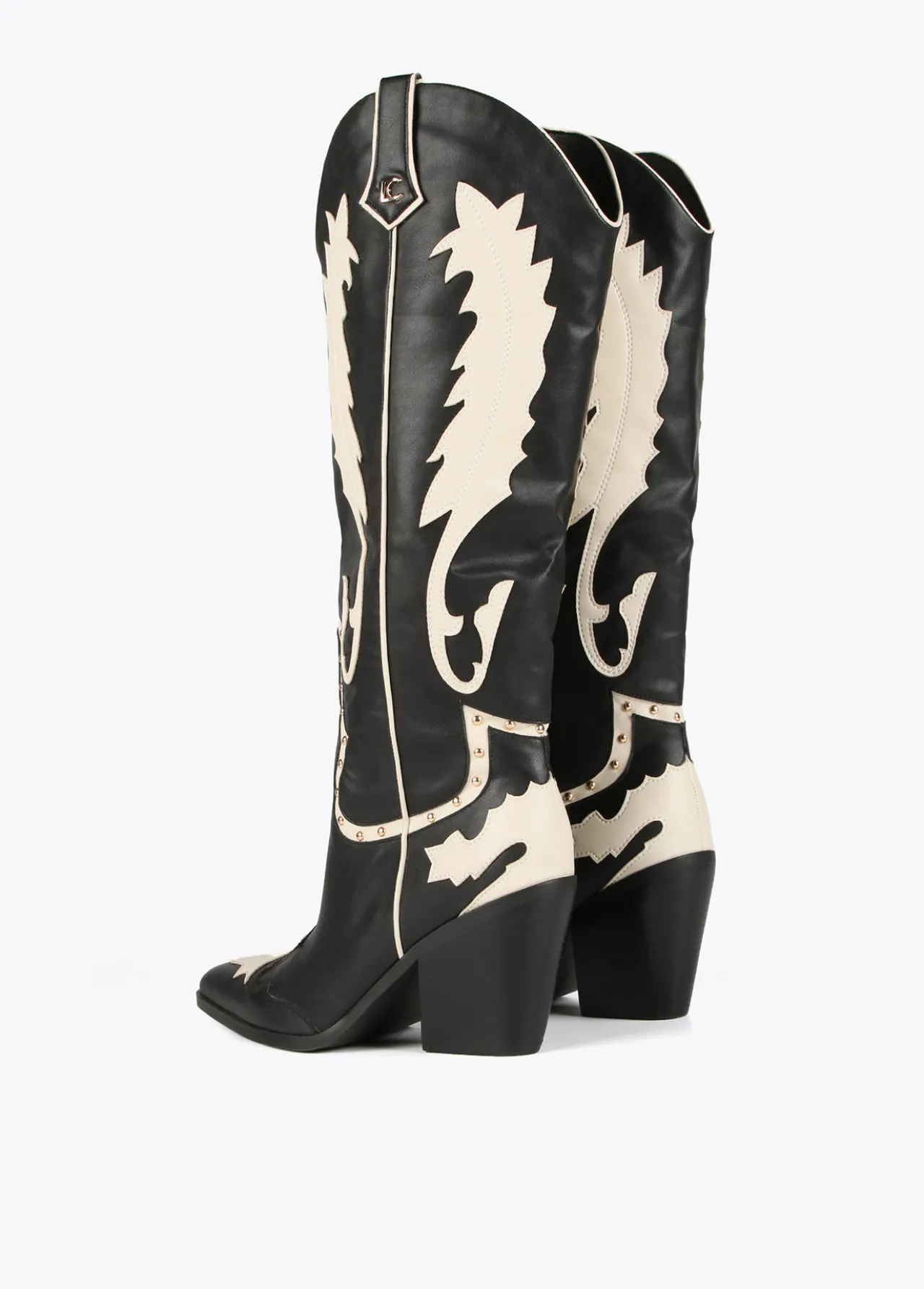bota_estilo_cowboy_4.webp Lola Casademunt Botas Y Botines<Bota estilo cowboy NEGRO-BLANCO