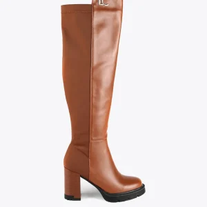 Lola Casademunt Botas Y Botines<Bota mosquetera alta con tacón | Calzado | Lola Casademunt MARRON