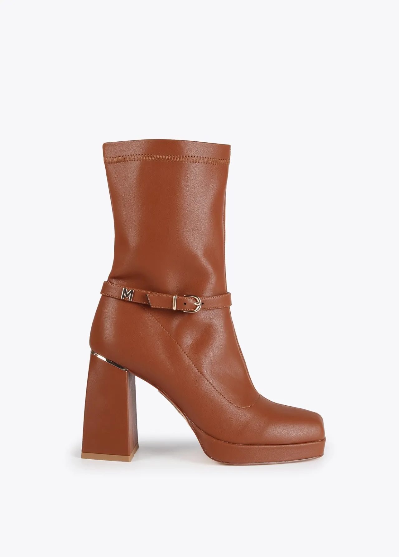 botin_con_hebilla__calzado__lola_casademunt_0.webp Lola Casademunt Botas Y Botines<Botin con hebilla | Calzado | Lola Casademunt MARRON