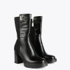 Lola Casademunt Botas Y Botines<Botin media caña dos tejidos | Calzado | Lola Casademunt MARRON