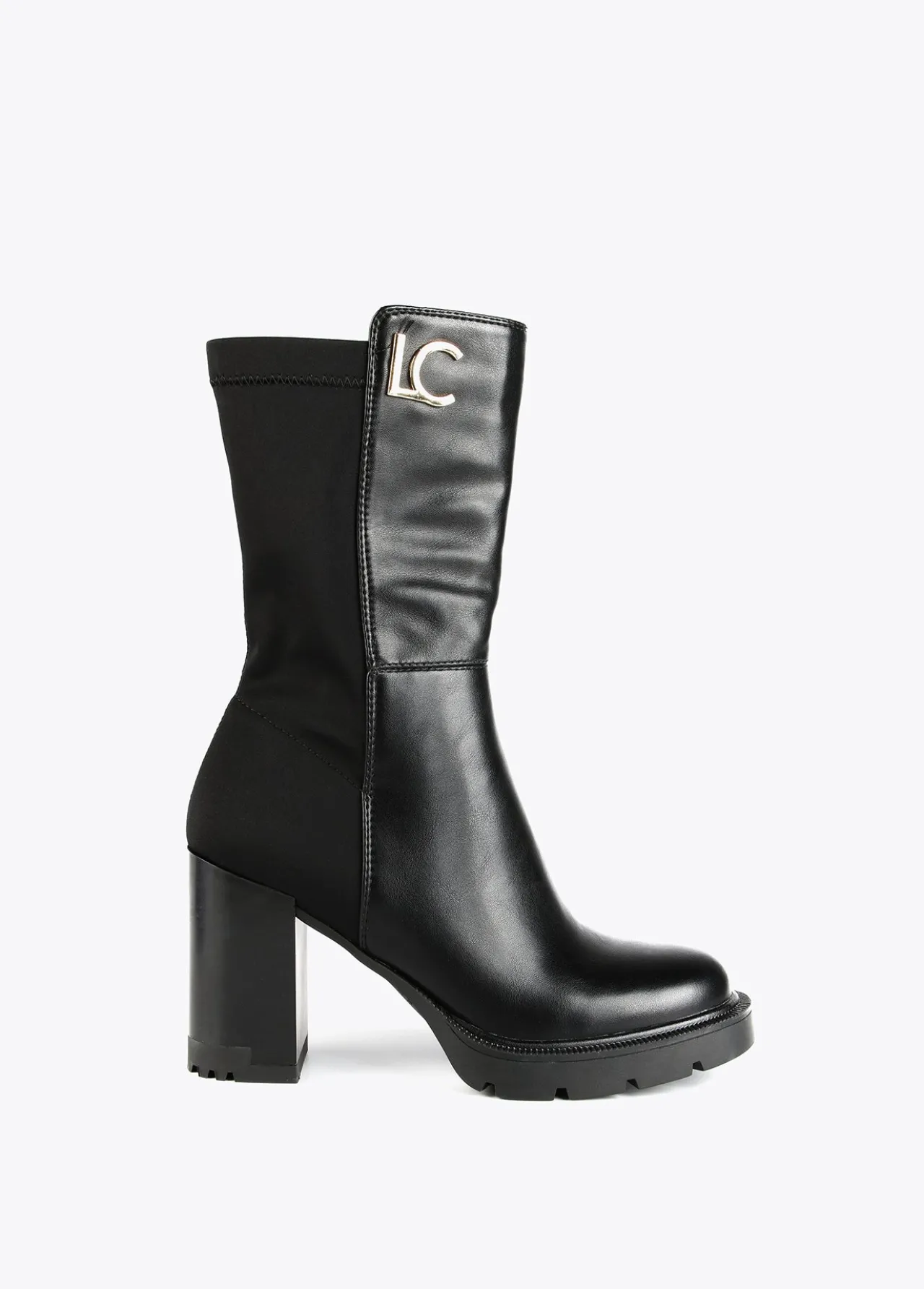 botin_media_caa_dos_tejidos__calzado__lola_casademunt_2-1.webp Lola Casademunt Botas Y Botines<Botin media caña dos tejidos | Calzado | Lola Casademunt MARRON