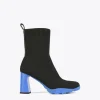 Lola Casademunt Botas Y Botines<Botín calcetín con suela track NEGRO-AZUL