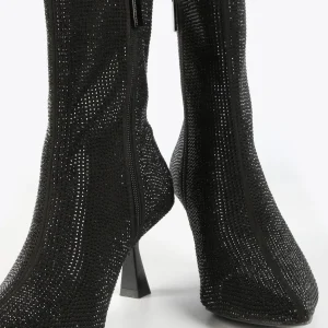 Lola Casademunt Botas Y Botines<Botín efecto brillo NEGRO
