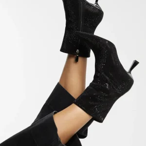 Lola Casademunt Botas Y Botines<Botín efecto brillo NEGRO