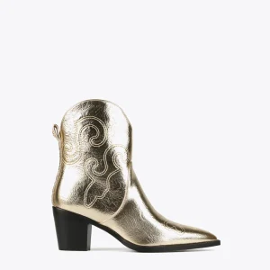 Lola Casademunt Botas Y Botines<Botín estilo cowboy PLATEADO