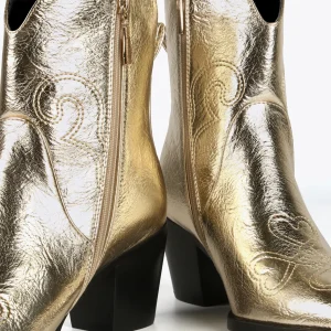 Lola Casademunt Botas Y Botines<Botín estilo cowboy PLATEADO