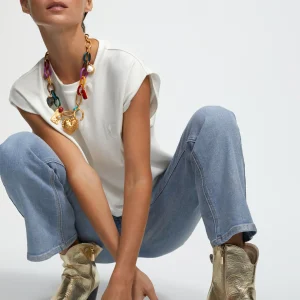 Lola Casademunt Botas Y Botines<Botín estilo cowboy PLATEADO