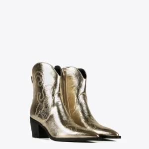 Lola Casademunt Botas Y Botines<Botín estilo cowboy PLATEADO