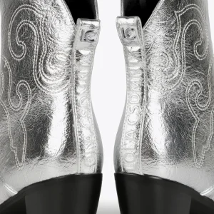 Lola Casademunt Botas Y Botines<Botín estilo cowboy PLATEADO