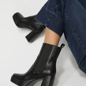 Lola Casademunt Botas Y Botines<Botín plataforma NEGRO