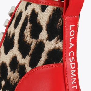 Lola Casademunt Animal Print | Botas Y Botines<Botín plataforma estampado leopardo | Calzado | Lola Casademunt ROJO