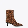 Lola Casademunt Animal Print | Botas Y Botines<Botín tejido animal print MARRON-NEGRO