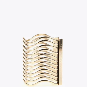 Lola Casademunt Bisuteria<Brazalete ancho DORADO