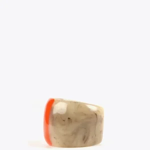 Lola Casademunt Bisuteria<Brazalete rígido bicolor MARRON-ROJO