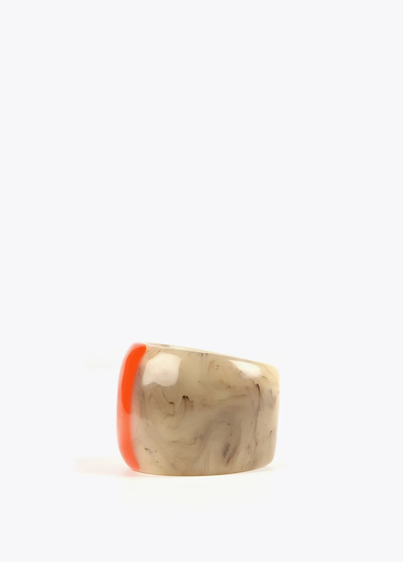 brazalete_rgido_bicolor_2.webp Lola Casademunt Bisuteria<Brazalete rígido bicolor MARRON-ROJO