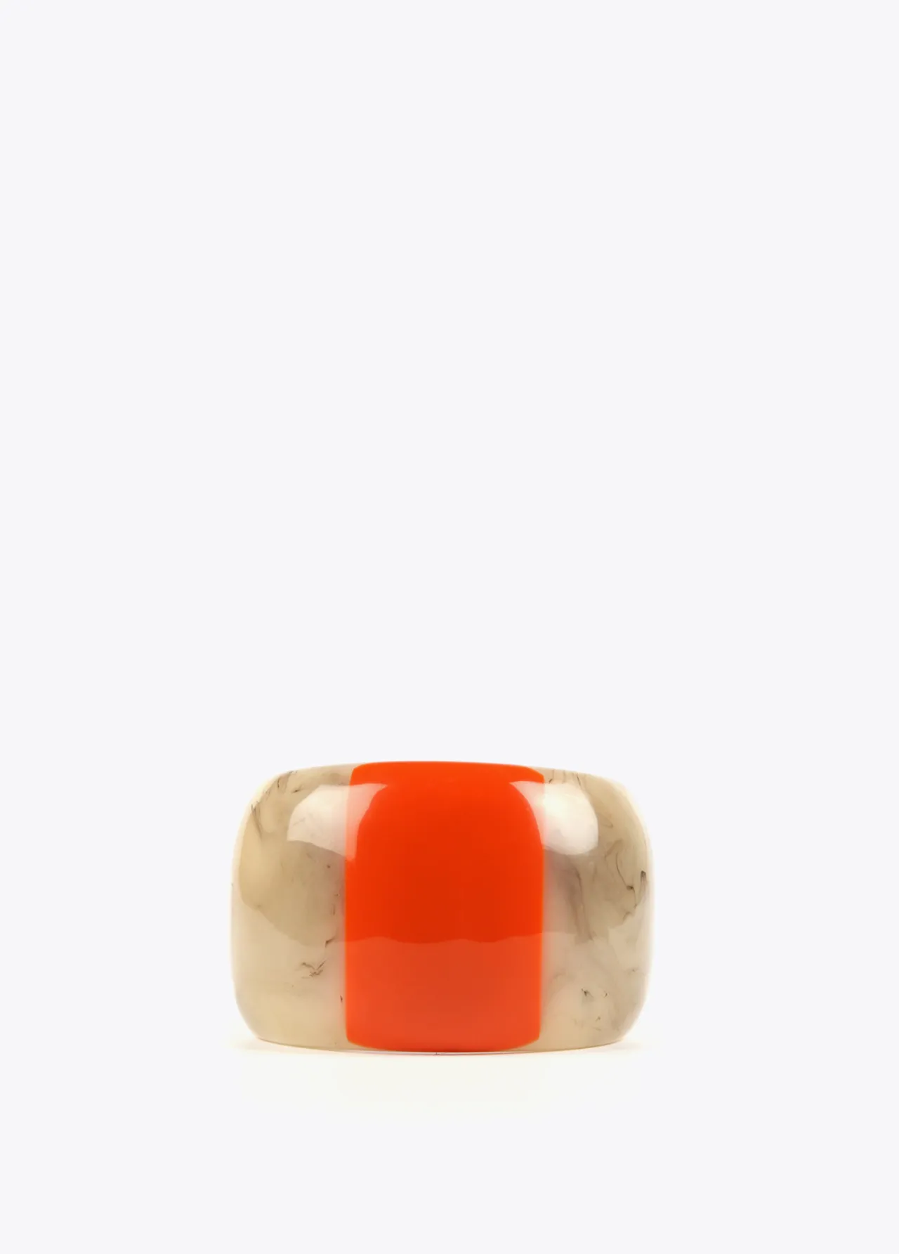 brazalete_rgido_bicolor_3.webp Lola Casademunt Bisuteria<Brazalete rígido bicolor MARRON-ROJO