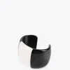 Lola Casademunt Bisuteria<Brazalete rígido blanco y negro BLANCO-NEGRO