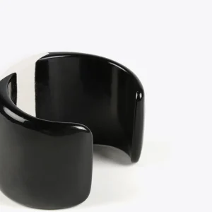 Lola Casademunt Bisuteria<Brazalete rígido blanco y negro BLANCO-NEGRO