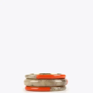 Lola Casademunt Bisuteria<Brazaletes bicolor MARRON-ROJO