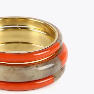 Lola Casademunt Bisuteria<Brazaletes bicolor MARRON-ROJO