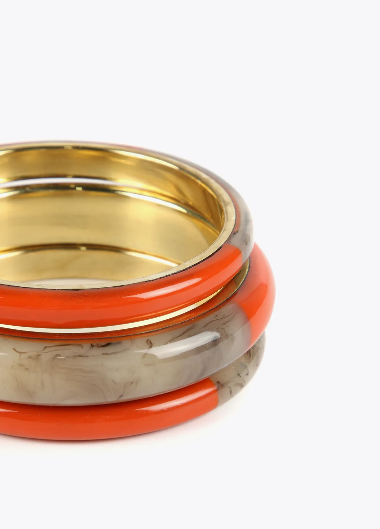 brazaletes_bicolor_2.webp Lola Casademunt Bisuteria<Brazaletes bicolor MARRON-ROJO