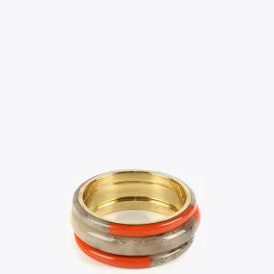 Lola Casademunt Bisuteria<Brazaletes bicolor MARRON-ROJO