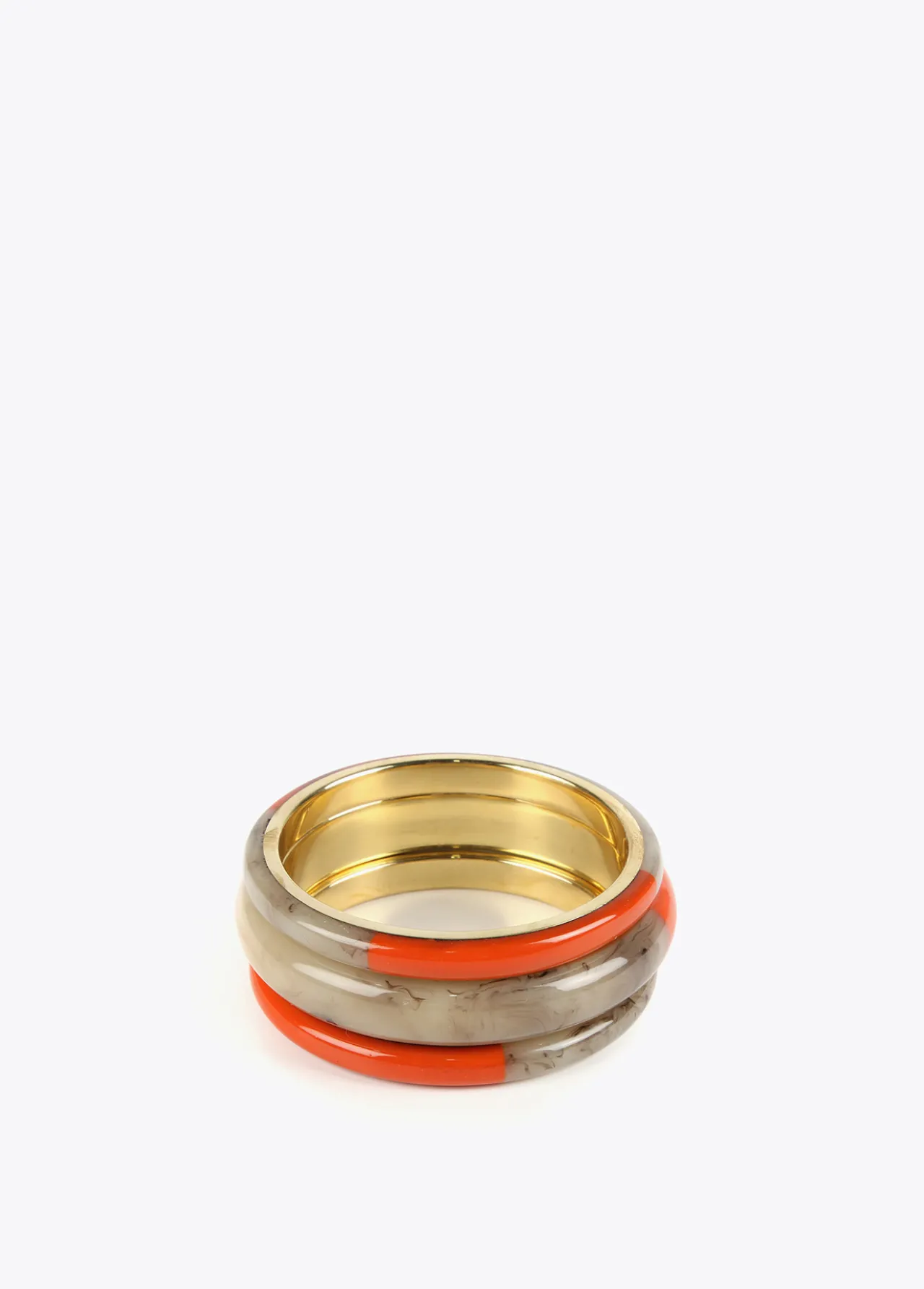 brazaletes_bicolor_3.webp Lola Casademunt Bisuteria<Brazaletes bicolor MARRON-ROJO