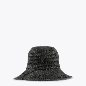 Lola Casademunt Accesorios | Baño<Bucket efecto ráfia y crochet NEGRO