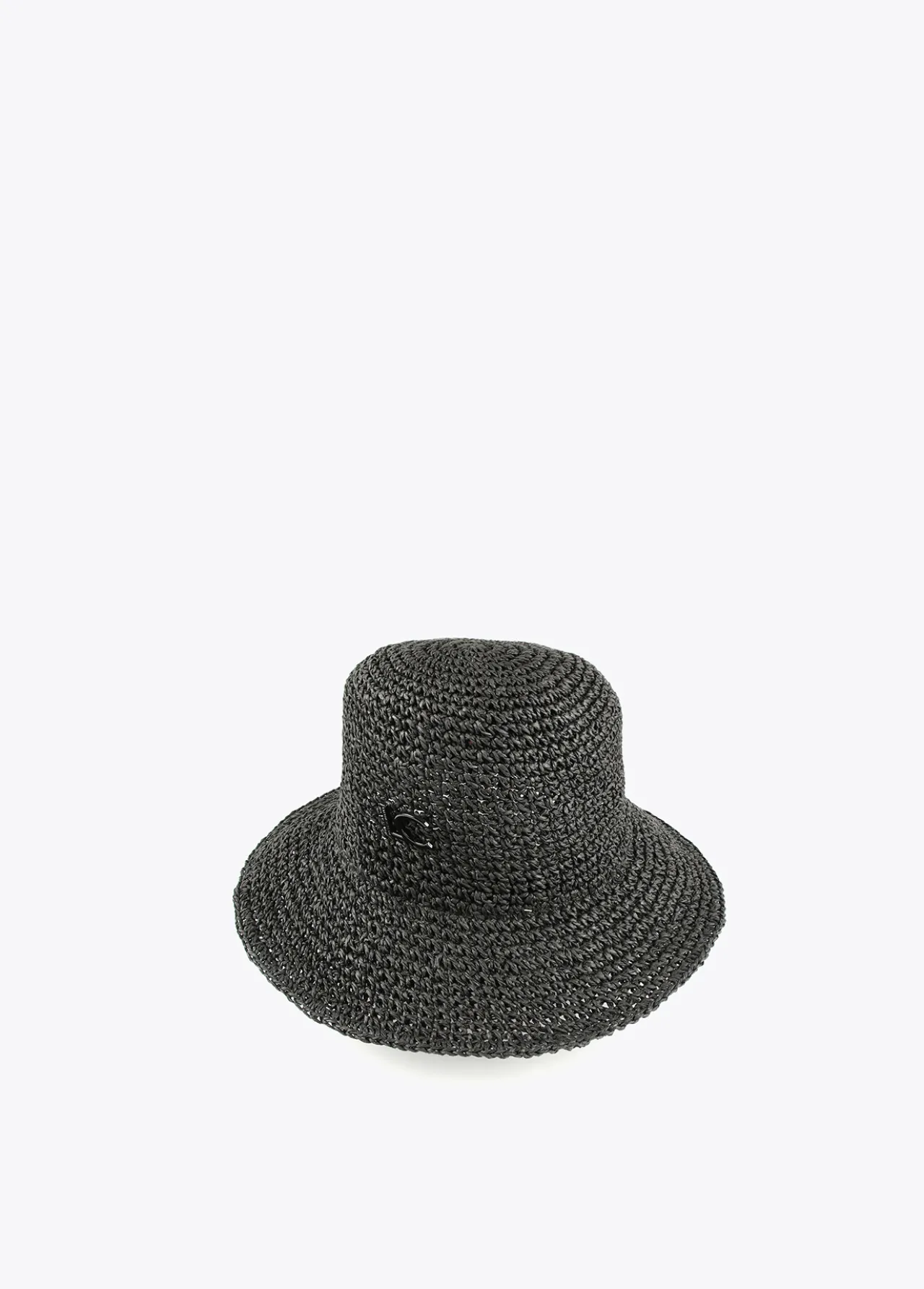 bucket_efecto_rfia_y_crochet_3.webp Lola Casademunt Accesorios | Baño<Bucket efecto ráfia y crochet NEGRO