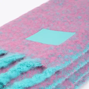 Lola Casademunt Bufandas Y Pañuelos<Bufanda bicolor con flecos LILA-VERDE