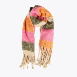 Lola Casademunt Bufandas Y Pañuelos<Bufanda rayas ROSA-MULTICOLOR