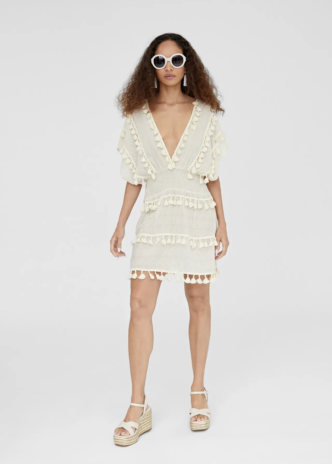 caftan_corto_2.webp Lola Casademunt Baño<Caftan corto NEGRO