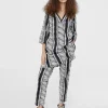 Lola Casademunt Camisas Y Blusas | Baño<Caftán camisero estampado étnico NEGRO-BLANCO