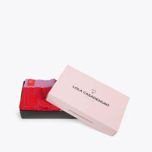Lola Casademunt Otros Complementos<Caja pack calcetines ROSA-ROJO