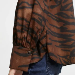 Lola Casademunt Animal Print | Camisas Y Blusas<Camisa animal print MARRON-NEGRO