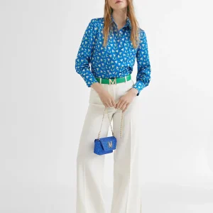 Lola Casademunt Camisas Y Blusas<Camisa azul estamapada ROJO