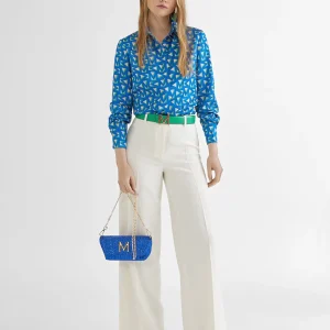 Lola Casademunt Camisas Y Blusas<Camisa azul estamapada ROJO