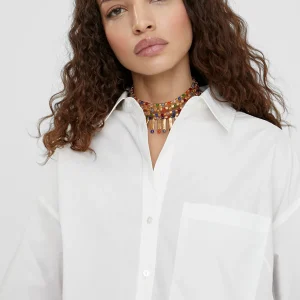 Lola Casademunt Camisas Y Blusas<Camisa basica de algodón BLANCO